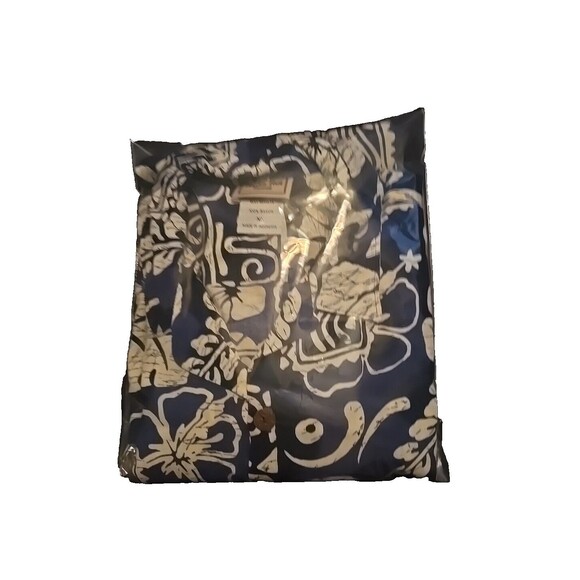 Aloha Hut Hawaii Men's Tropical Print Short Sleeve Shirt Size XL Silky Feel - Picture 5 of 6